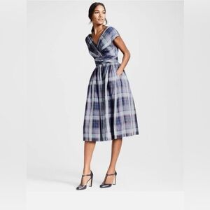 Brooks Brothers Plaid Blue Dress